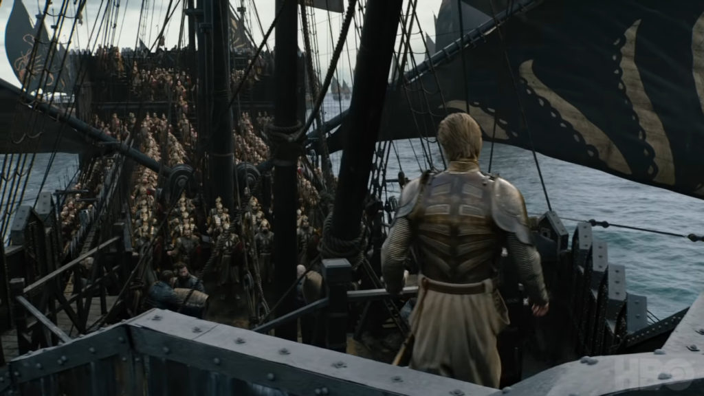 La Compagnie Dorée, manifestement en approche de Westeros. // Source : HBO