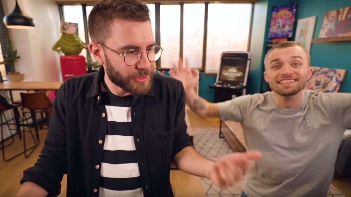 Cyprien et Squeezie. // Source : Capture d'écran YouTube / Bigorneaux et coquillages