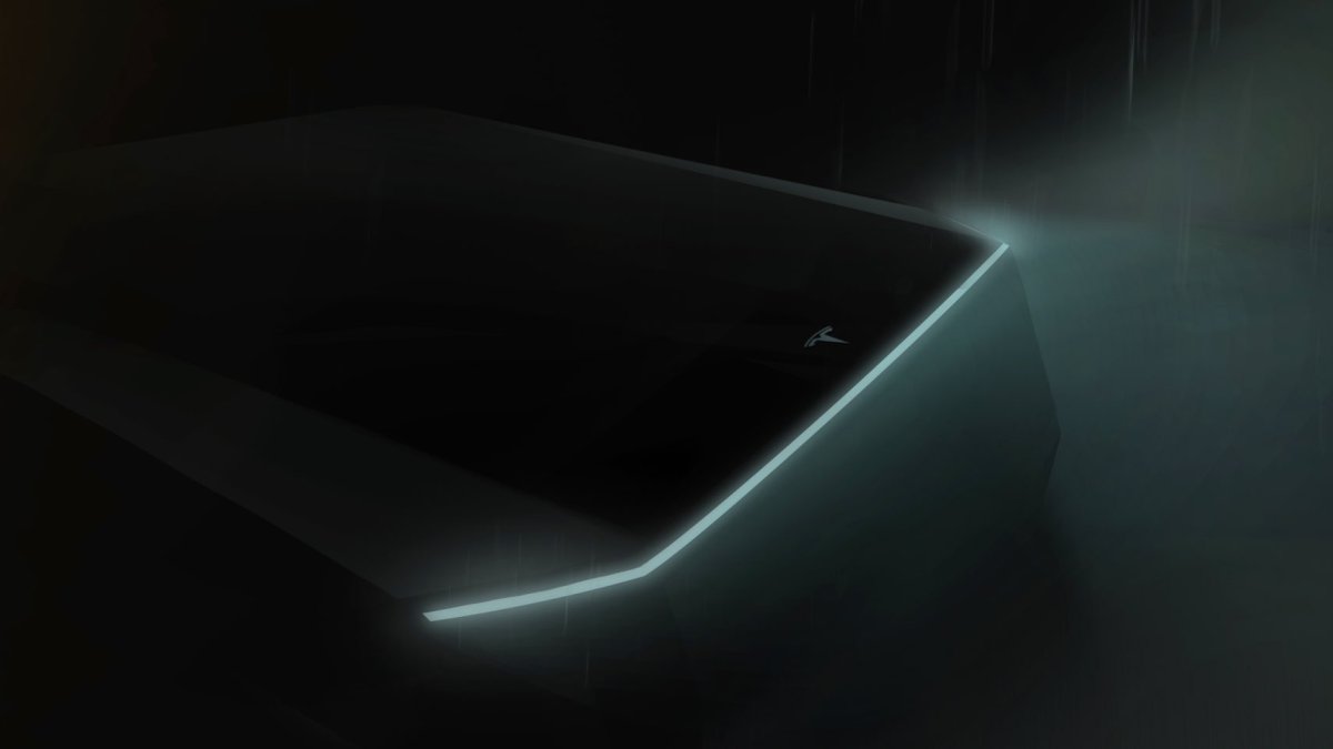 Tesla teaser pickup électrique  // Source : Twitter Elon Musk