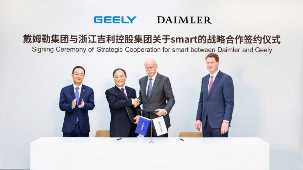 Geely x Daimler // Source : Daimler Geely x Daimler // Source : Daimler