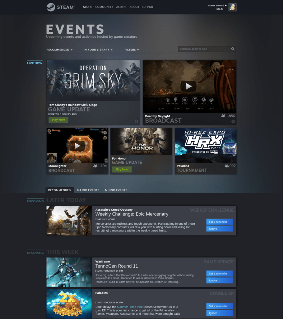 Nouvelle bibliothèque Steam // Source : Valve Nouvelle bibliothèque Steam // Source : Valve