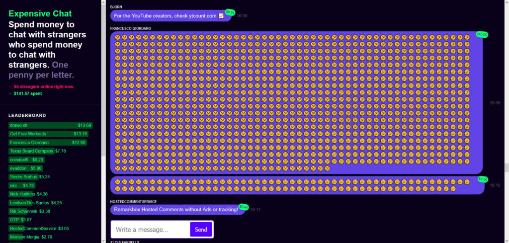 Expensive Chat discussion Expensive Chat discussion