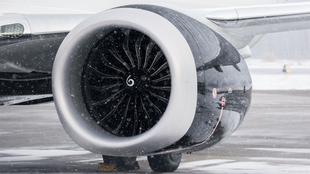 Un moteur d'un moteur Boeing 737 Max. // Source : Liam Allport