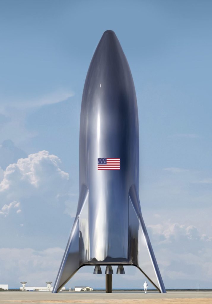 Un aperçu du Starship de SpaceX // Source : Twitter/Elon Musk