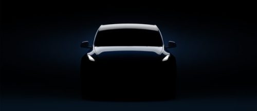 Teaser Tesla Model Y // Source : Tesla (via Electrek)