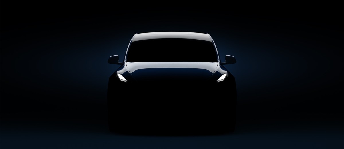 Teaser Tesla Model Y // Source : Tesla (via Electrek)