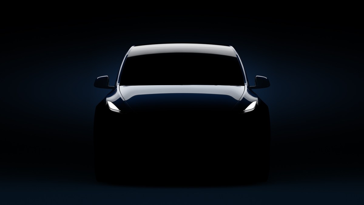 Teaser Tesla Model Y // Source : Tesla (via Electrek)