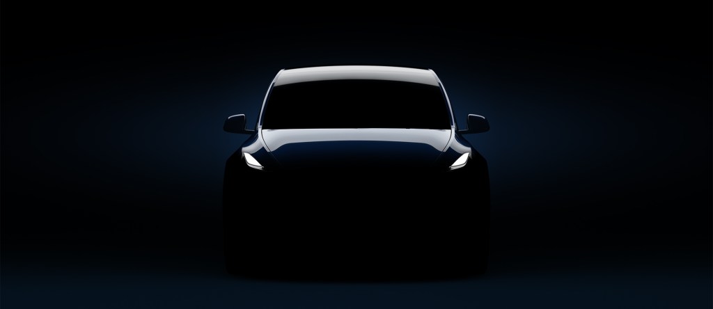 Teaser Tesla Model Y // Source : Tesla (via Electrek)