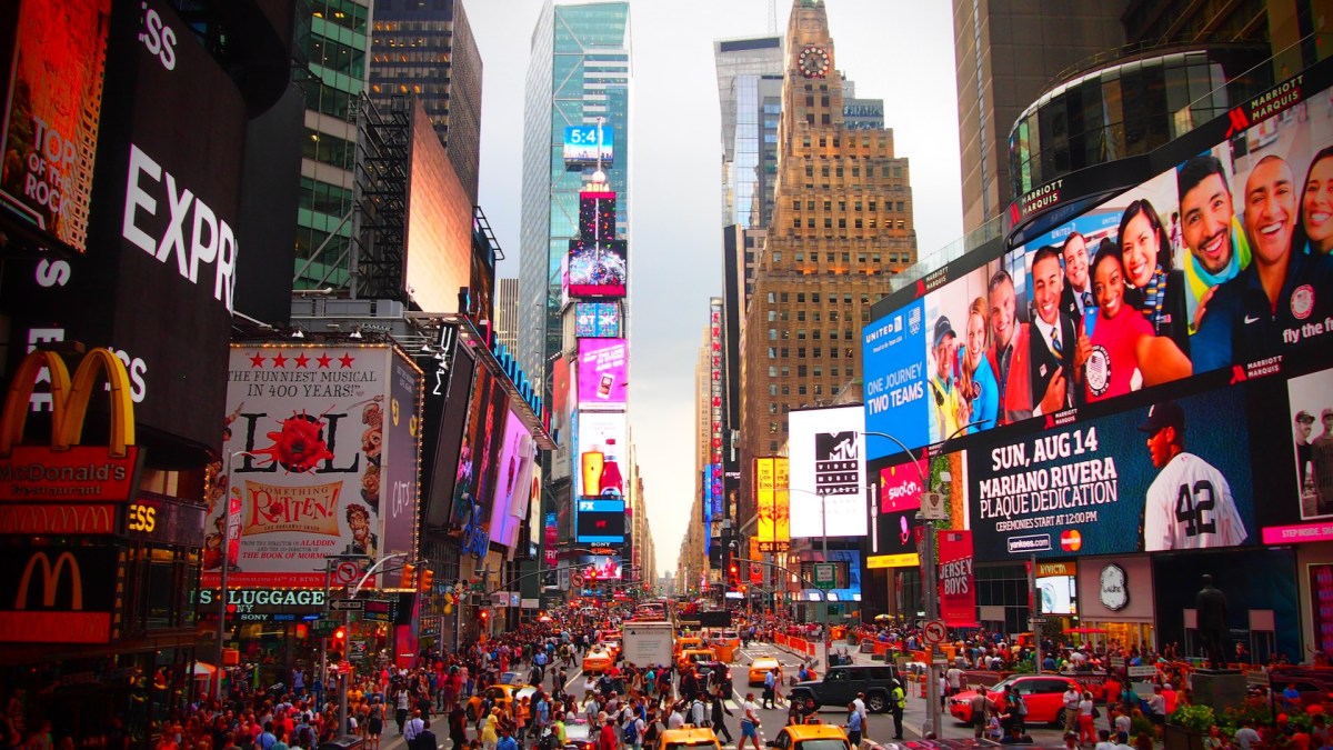 Times Square. // Source : Pixabay (photo recadrée)