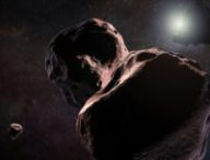 Une représentation d'Ultima Thulé lors du passage de la sonde New Horizons. // Source : NASA/JHUAPL/SwRI (photo recadrée)