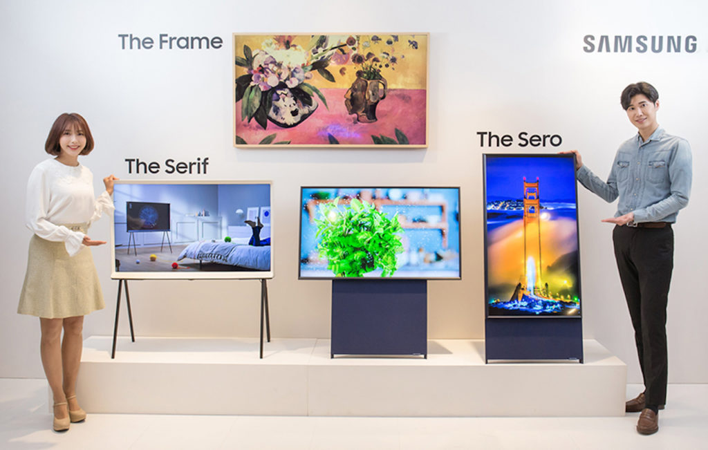 Téléviseur Samsung The Sero // Source : Samsung Téléviseur Samsung The Sero // Source : Samsung