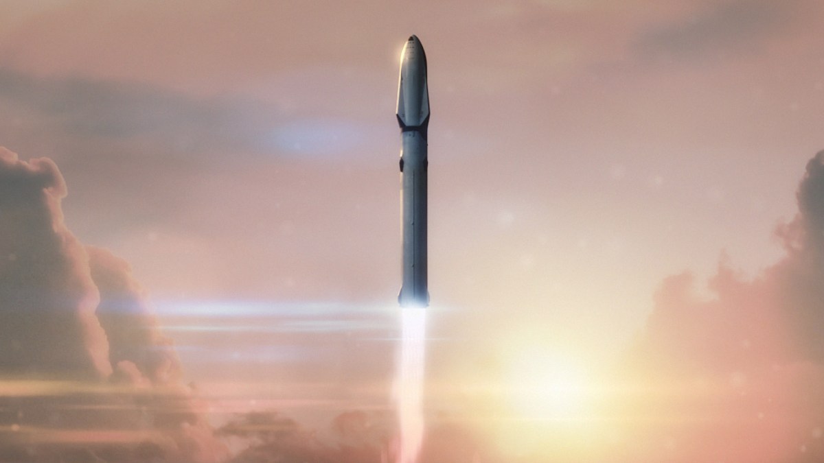 Rendu d'artiste de la BFR // Source : SpaceX