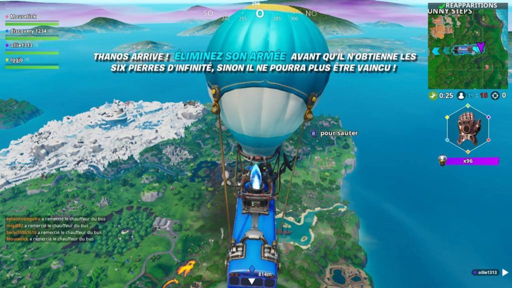 Capture du mode Endgame de Fortnite // Source : Numerama Capture du mode Endgame de Fortnite // Source : Numerama