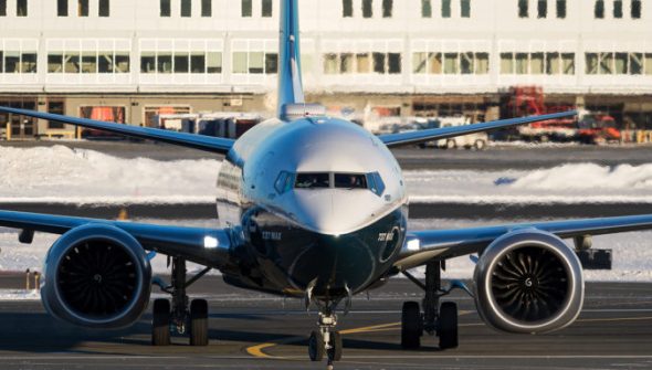 Un Boeing 737 MAX en manoeuvre. // Source : Nathan Coats