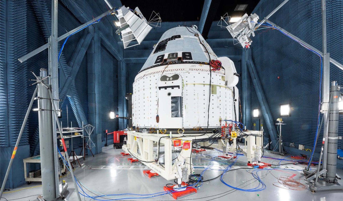 Le CST-100 Starliner à l'essai. // Source : Boeing