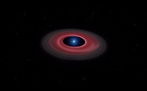 SDSS J122859.93+104032.9, vue d'artiste // Source : ESO