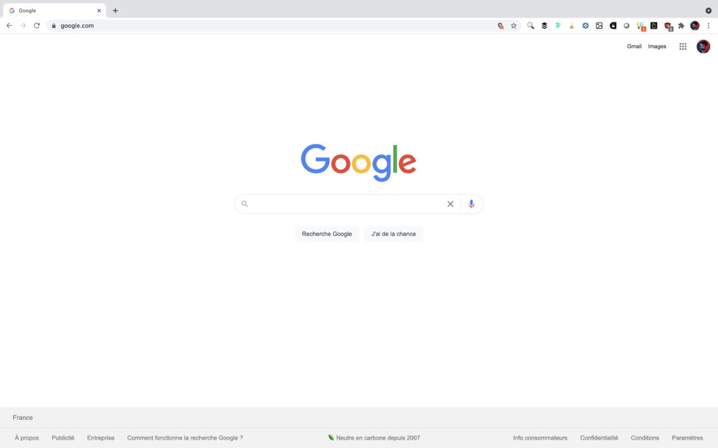 La une de Google // Source : Capture d'écran Numerama La une de Google // Source : Capture d'écran Numerama