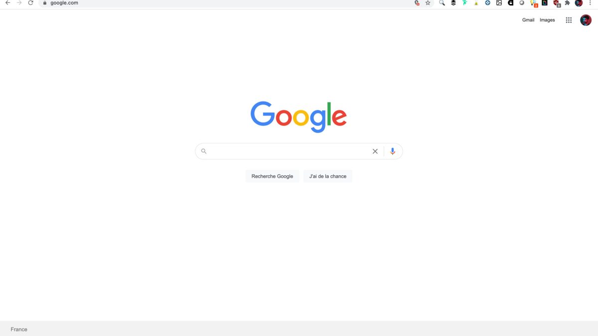 La une de Google // Source : Capture d'écran Numerama