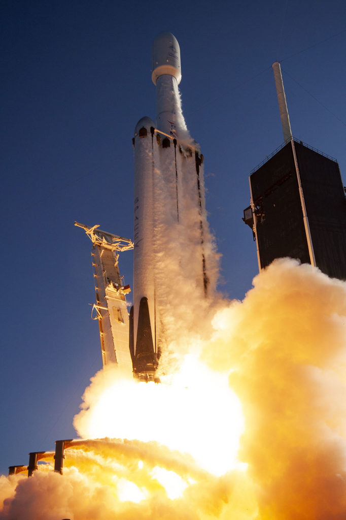 Falcon Heavy SpaceX décollage