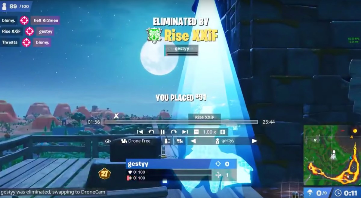 Extrait de la vidéo de RBK Highsky // Source : YouTube/The Fortnite Guy