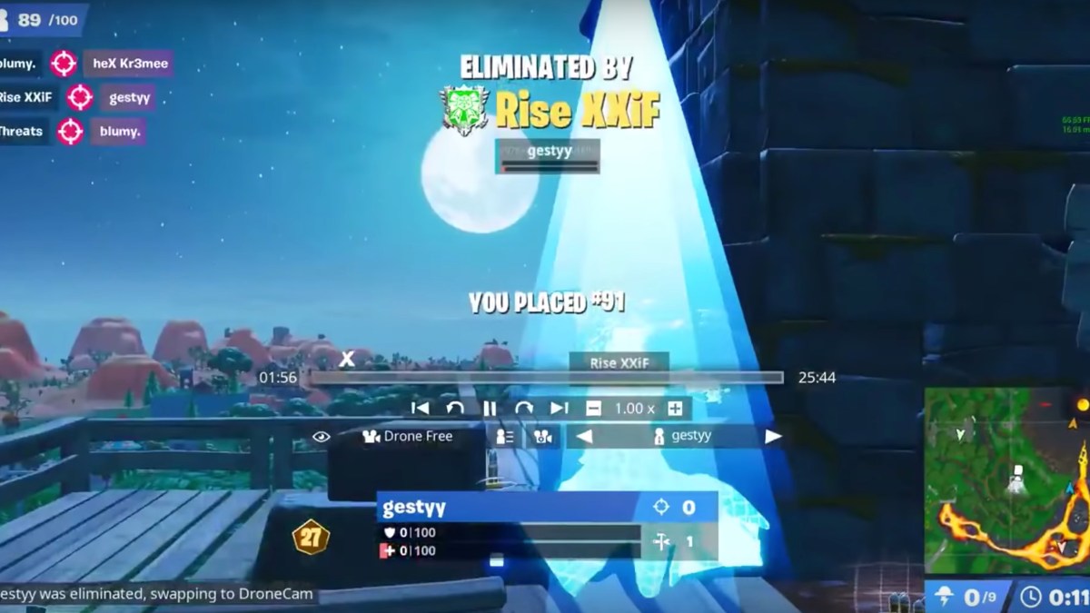 Extrait de la vidéo de RBK Highsky // Source : YouTube/The Fortnite Guy