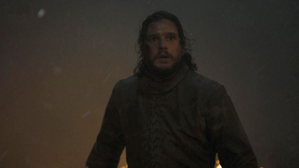 Jon Snow, pas très rassuré. // Source : HBO