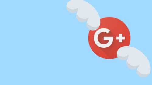 Montage avec le logo de Google Plus