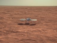 InSight sur Mars. // Source : Flickr/CC/Kevin Gill (photo recadrée)