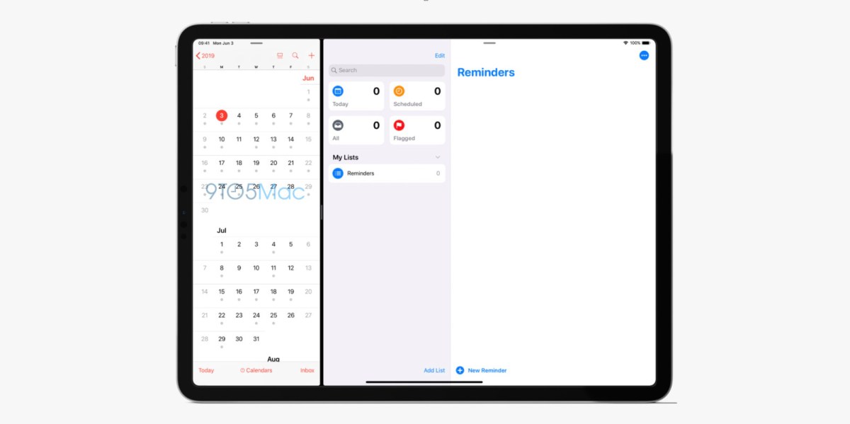 iOS 13, multitâche sur iPad // Source : Numerama