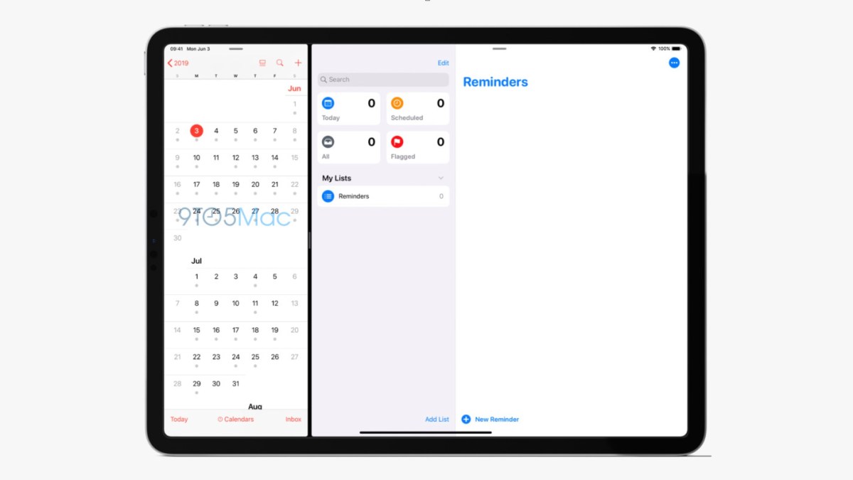 iOS 13, multitâche sur iPad // Source : Numerama