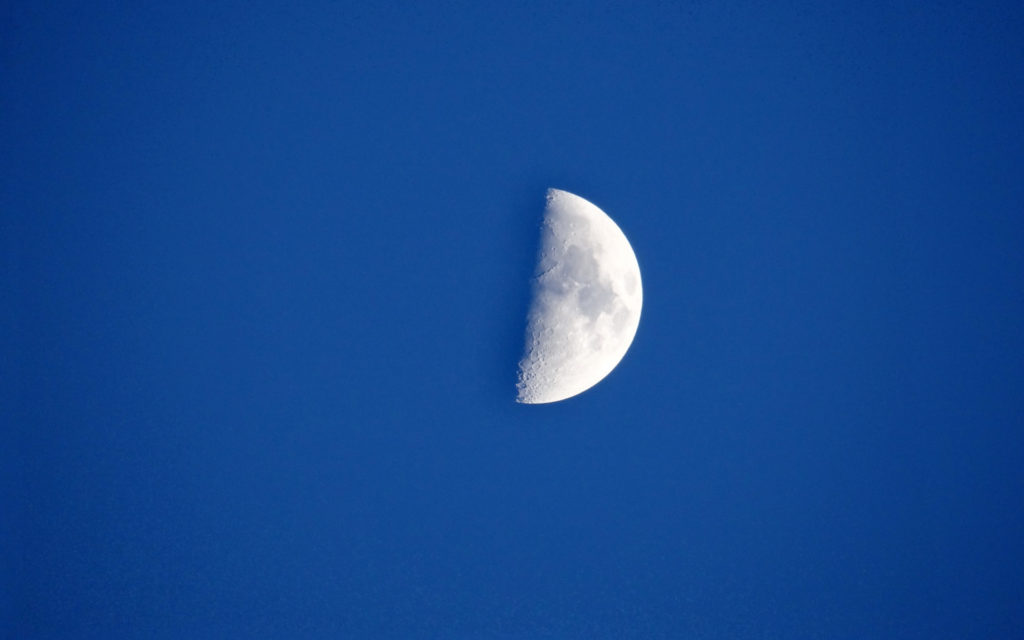 Une demi-Lune. // Source : Pxhere/CC0 Domaine public (photo recadrée)