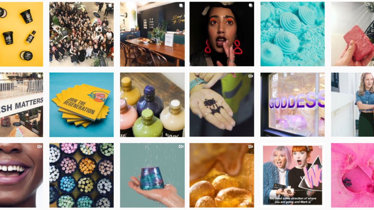 Extrait du compte Instagram Lush UK. // Source : Captures d'écran Instagram / @LushUK