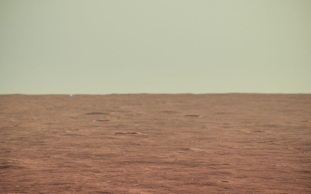 Le site d'atterrissage d'InSight sur Mars. // Source : Flickr/CC/Kevin Gill (photo recadrée)