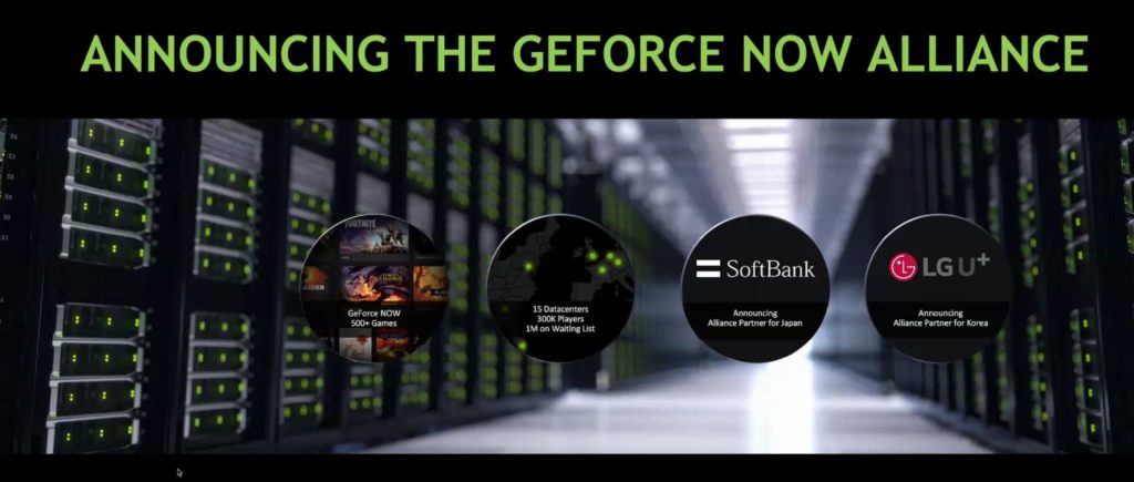 Softbank et LG sont les deux derniers partenaires à entrer dans la GeForce Now Alliance. // Source : Nvidia