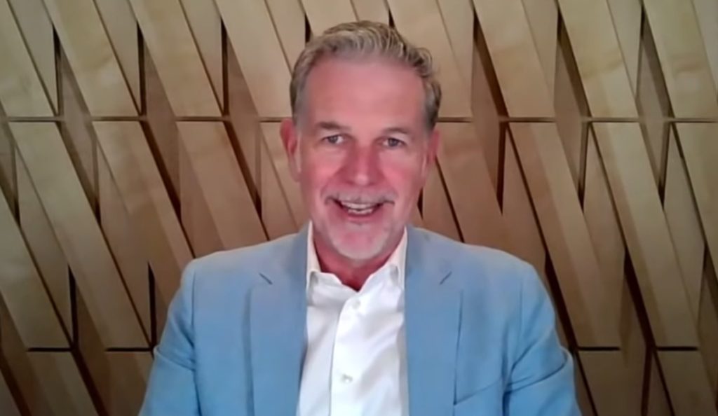 Reed Hastings le 16 avril 2019 // Source : YouTube/Netflix Investor Relations