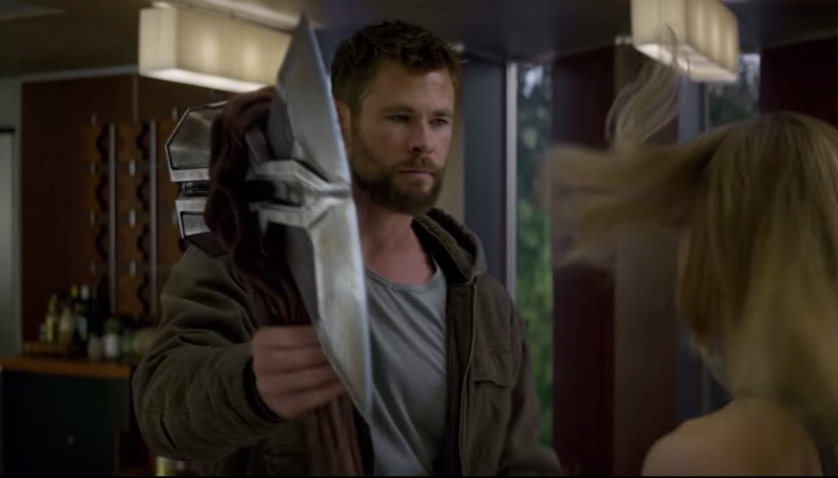 Thor dans la BA d'Avengers : Endgame // Source : YouTube/Marvel Entertainment