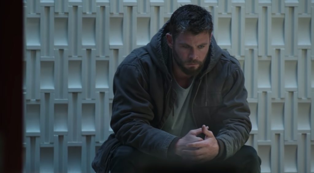 Thor dans la BA d'Avengers : Endgame // Source : YouTube/Marvel Entertainment