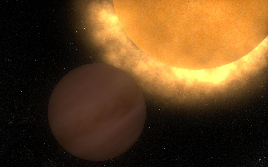 Venus approchant du Soleil. // Source : Flickr/CC/Nasa Goddard Space Flight Center (photo recadrée)