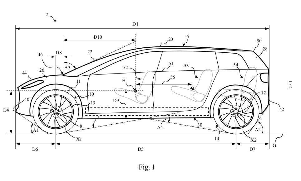 Brevet Dyson sur la voiture électrique // Source : Dyson