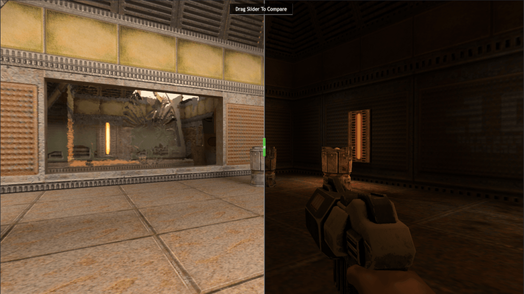 Quake II RTX // Source : Nvidia Quake II RTX // Source : Nvidia