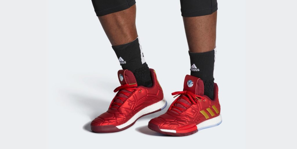 Si vous aimez le rouge, les sneakers Iron Man sont faites pour vous. // Source : Adidas