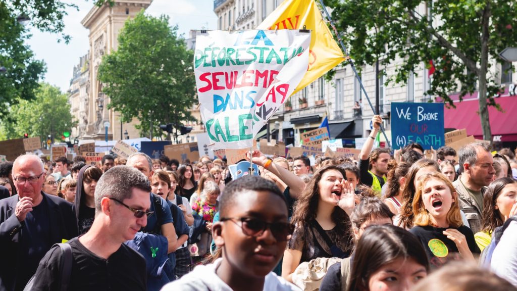 La jeunesse dans la rue pour protéger le climat // Source : Léa Hamadi pour Numerama
