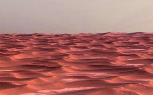 La dune Olympia Undae sur Mars. // Source : Flickr/CC/Kevin Gill (photo recadrée)
