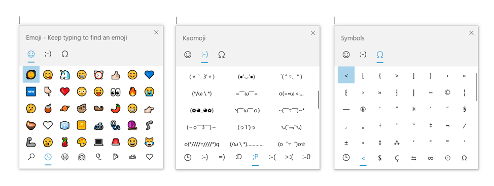 emoji kaomoji symbole caractère signe