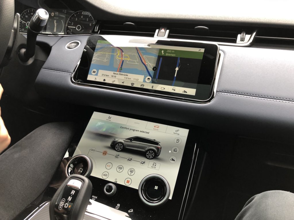 Intérieur du Land Rover Range Rover Evoque // Source : Numerama Intérieur du Land Rover Range Rover Evoque // Source : Numerama