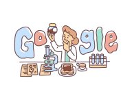 Une métaphore des expérimentations de Google ? Non, un Doodle consacré à Lucy Wills // Source : Google