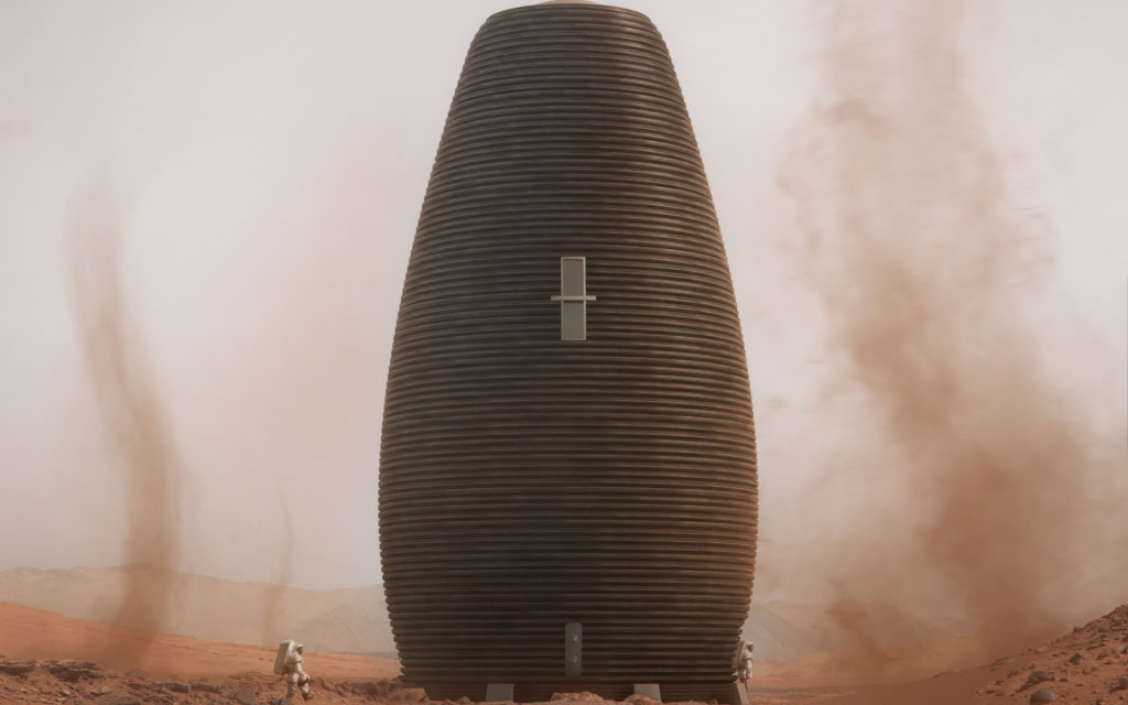 La base martienne Marsha. // Source : Nasa/AI Space Factory