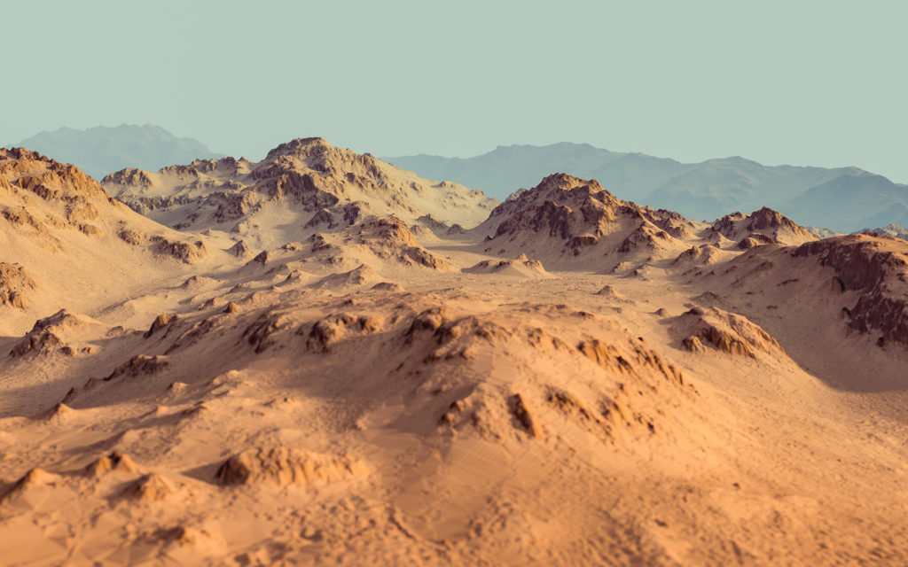 Le cratère Hale sur Mars. // Source : Flickr/CC/Kevin Gill (photo recadrée)
