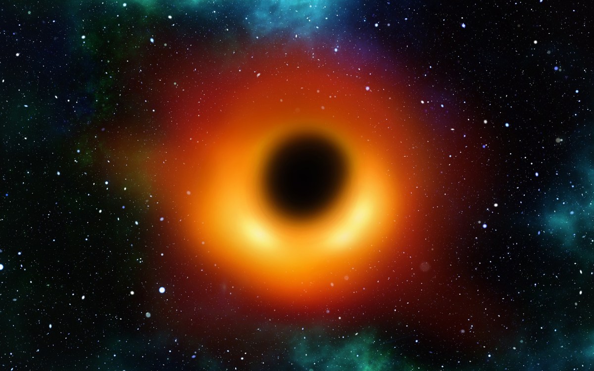 Le trou noir M87*. // Source : Pixabay (photo recadrée)