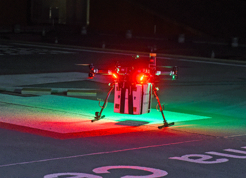 Le drone qui a assuré la livraison. // Source : UMD